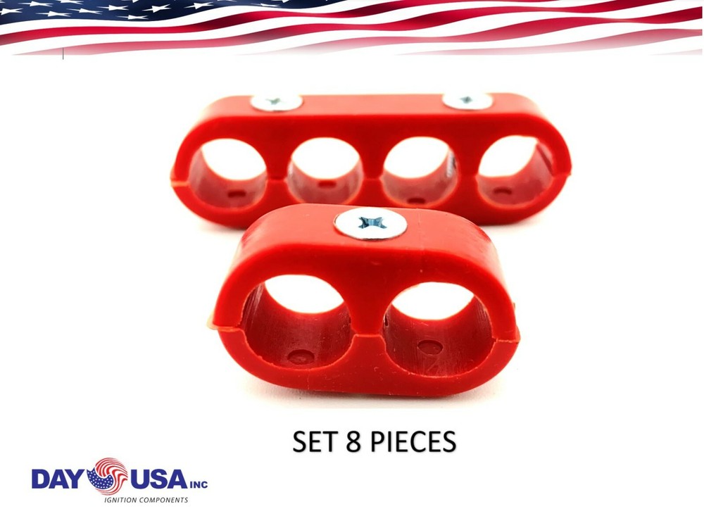 8pc Engine Spark Plug Wire Separator Divider Suit for 9.5mm 10mm