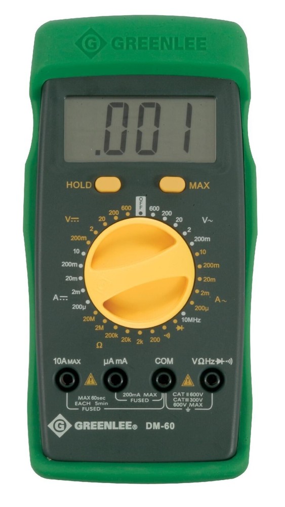 Greenlee DM-60 Manual Ranging Multimeter