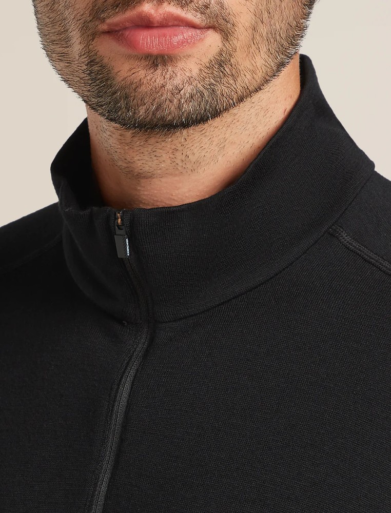 Icebreaker Merino 260 Tech Half Zip - Men's - Medium / Black