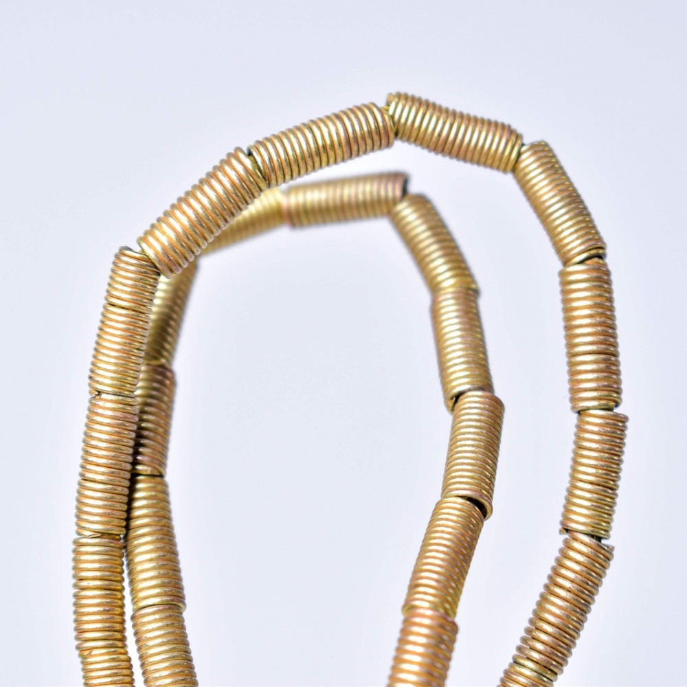 Brass Color Coil Beads Ethiopia