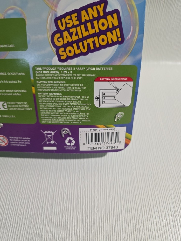 Gazillion Bubbles VorTech Wand Bubble Machine for Kids Bubble Maker Is Awesome!