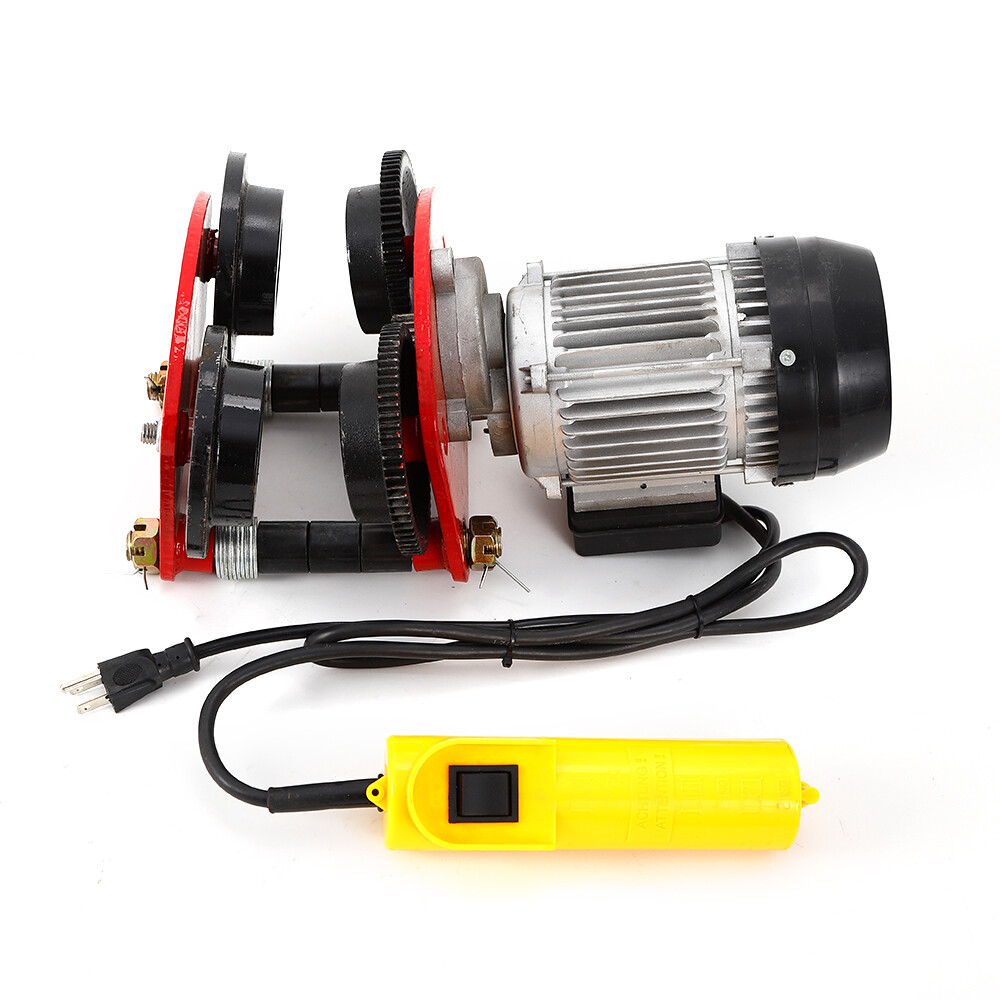 2200lbs Electric Hoist Winch Lifting Engine Crane Cable Overhead Lifting