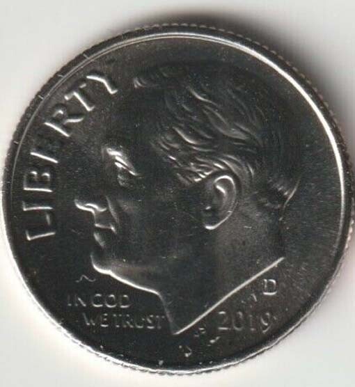 2019 D Roosevelt Dime - Brilliant Uncirculated