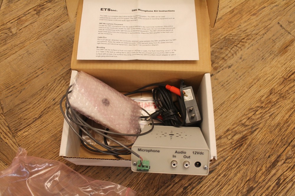ETS SM6 Kit Includes: SM1 Microphone SM3 Amplifier