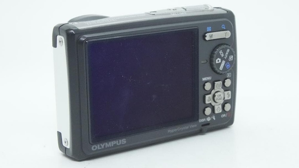 OLYMPUS μ TOUGH-6000 White Compact Digital Camera Tested Working Japan
