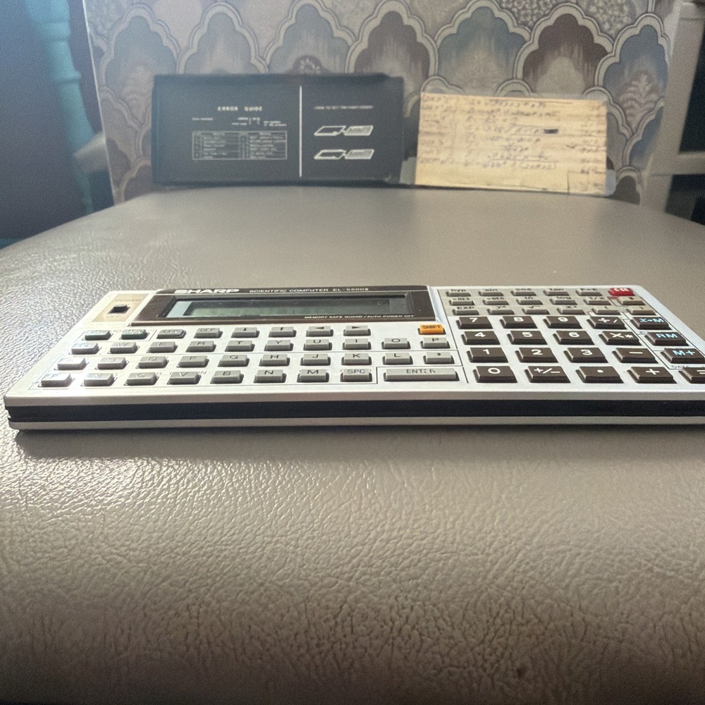 Vintage Sharp EL-5500II With Textbook Scientific Computer Working