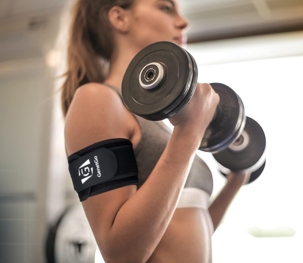 Bicep & Tricep Tendonitis Brace Compression Sleeve - S/M Width (3")
