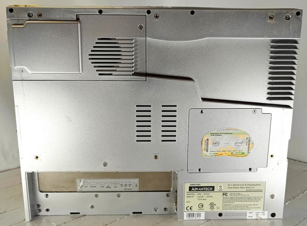 Advantech PPC-S153T Industrial Touchscreen Computer (No AC Adapter)