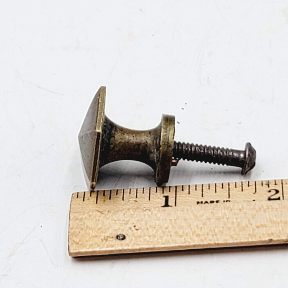 Vintage Drawer Pull Brass Salvage Hardware 1 1/8" SINGLE ONLY