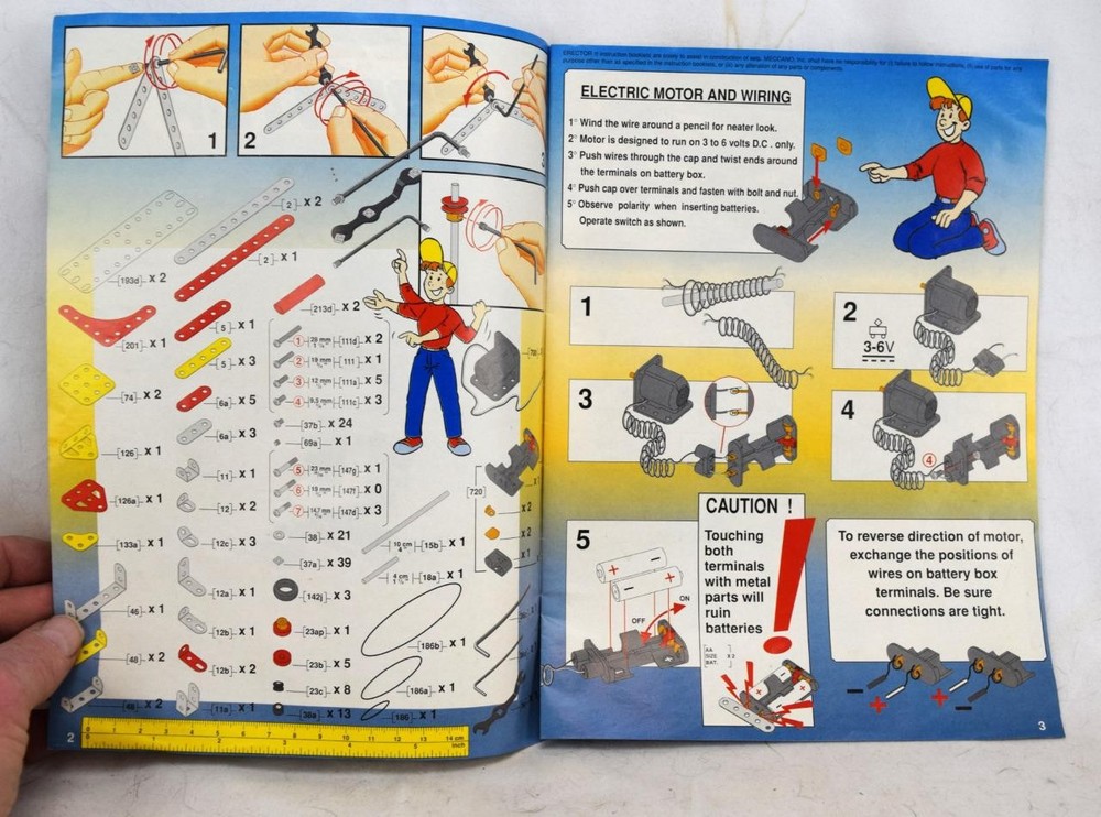 1993 Meccano Erecto Dynamic 4033 Intructional Manual