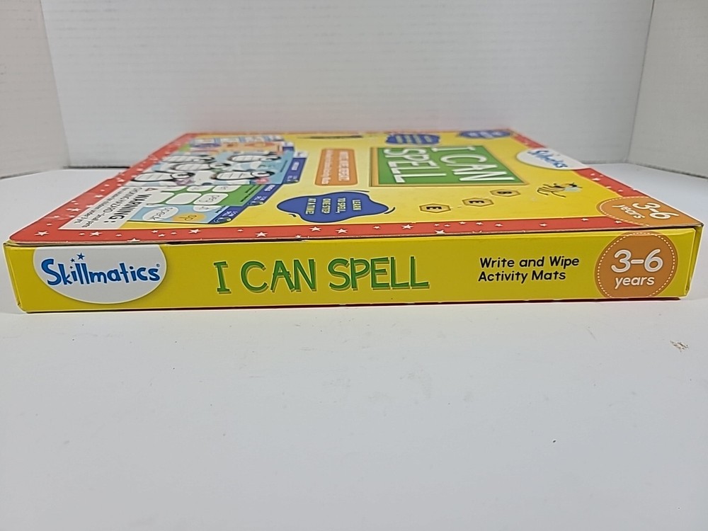 🆕️ Skillmatics I Can Spell Write And Wipe Activity Mats 3-6 Years