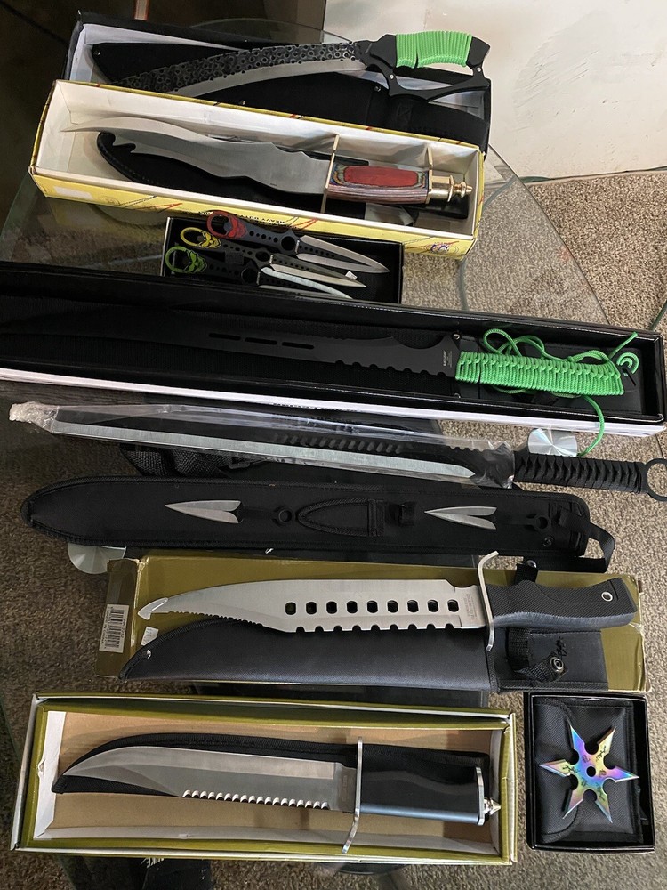 sword and knifes