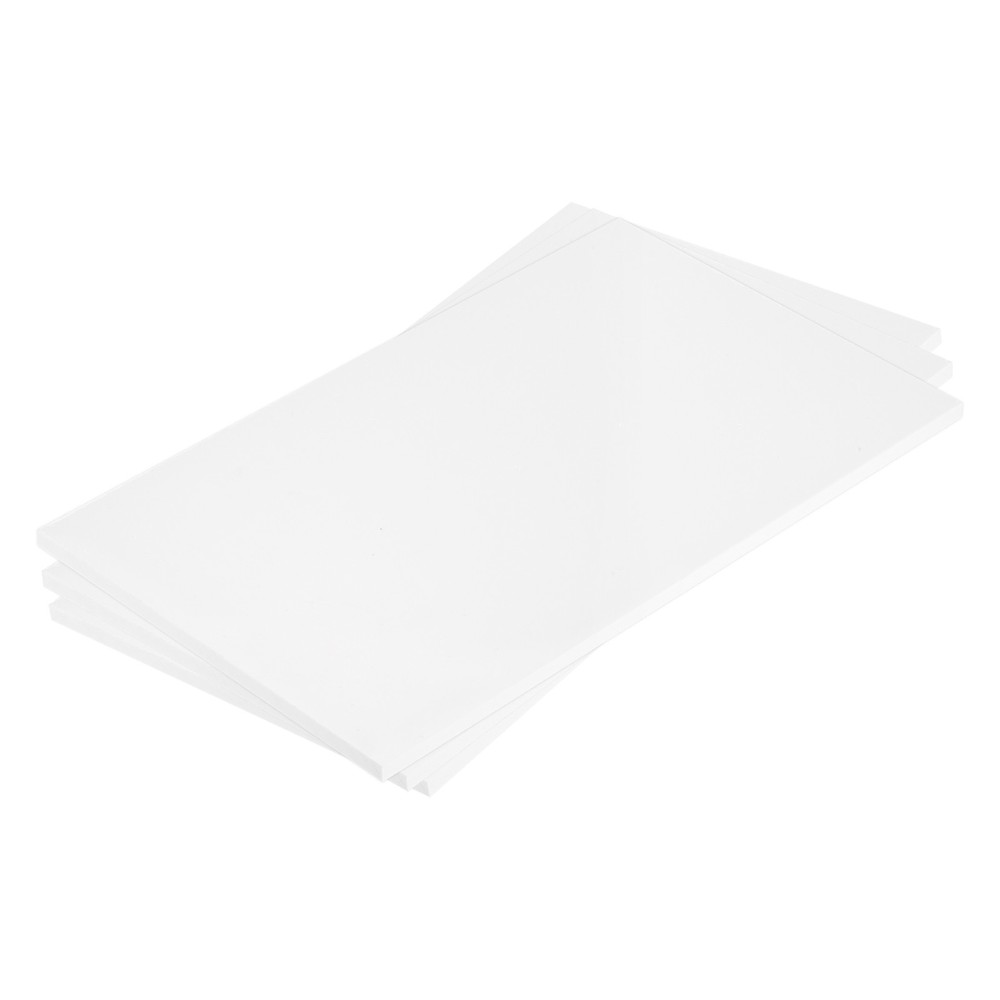ABS Plastic Sheet 10 x 6 x 0.2" ABS Styrene Sheets White 3 Pcs