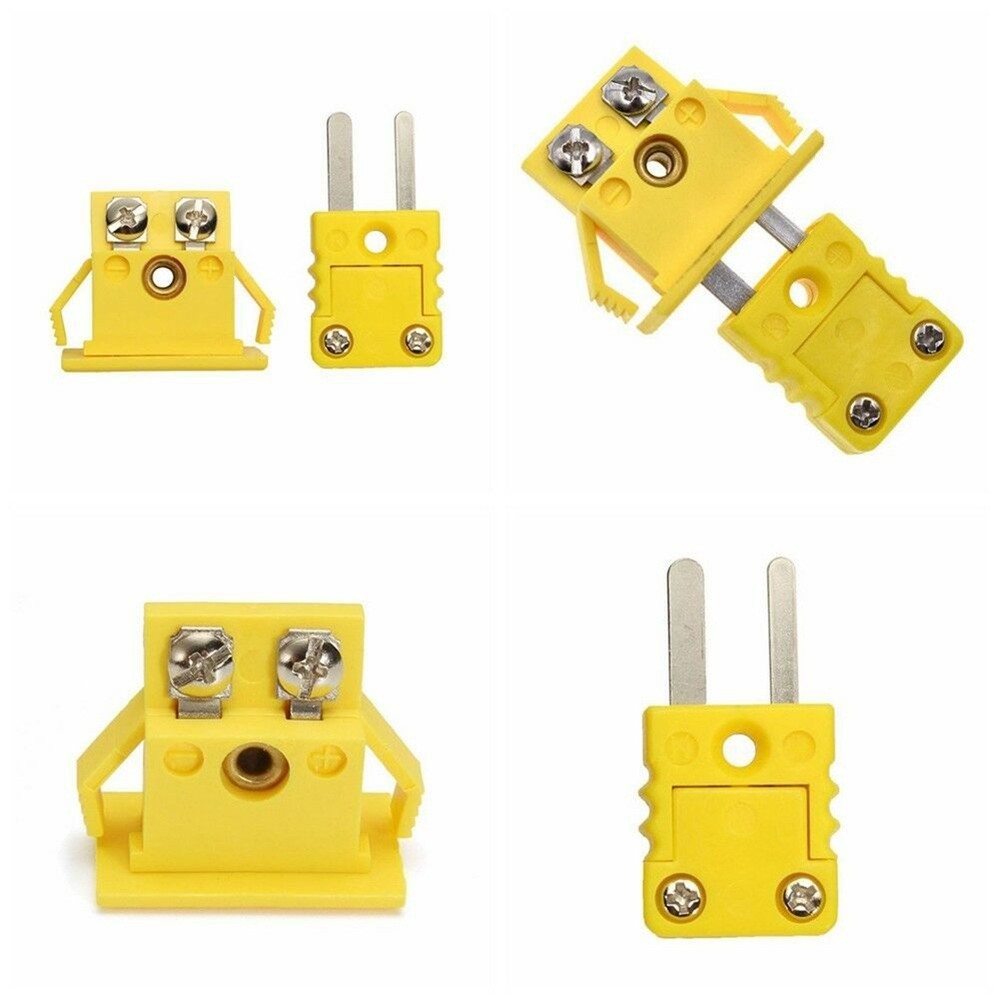 Alloy One-Set K Type Thermocouple Miniature Socket & Panel Mount Plug-Connector