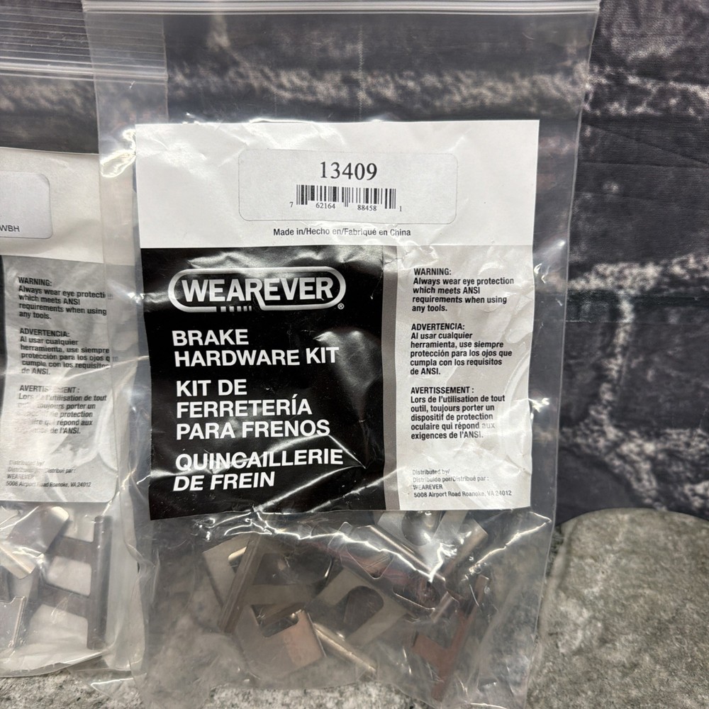 Wearever Disc Brake Hardware Kit Rear 13409 (2 Pack)