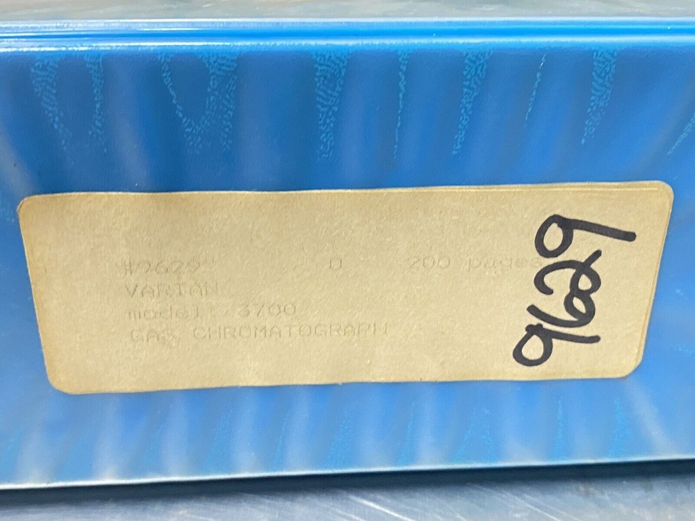 Varian Gas Chromatograph 3700 Series - Users Guide / Manual
