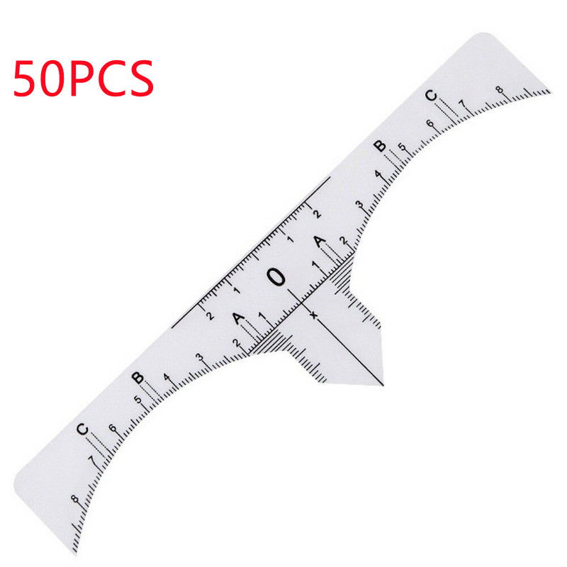 3D Microblading Permanent Makeup Eyebrow Ruler Disposable Sticker Tattoo Stencil