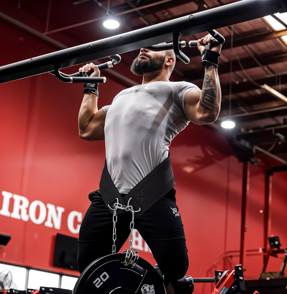 Dip Belt Chain Weight Lifting Optimal Pull Ups Dips Squats Weightlifting Belt