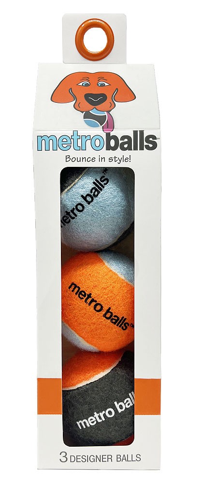 Metro Balls, 3 pk Colors: Orange