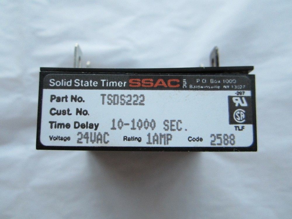 SSAC SOLID STATE TIMING RELAY TSDS222