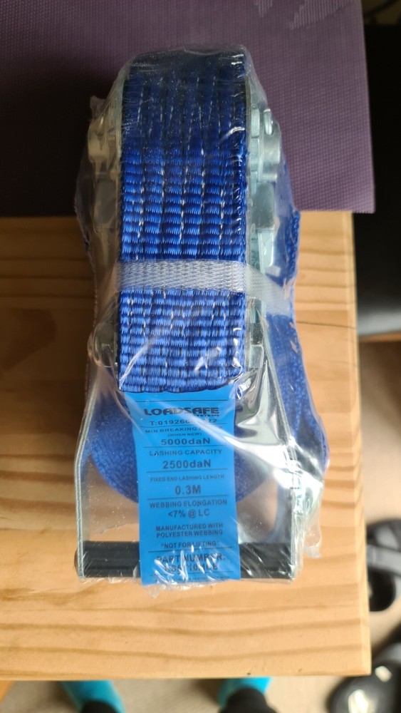 heavy duty 10m x 50mm ratchet & strap