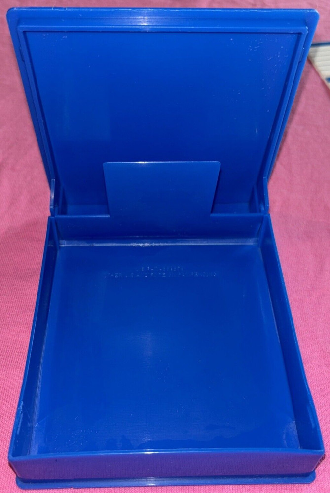 SRW Micro/5 Disk Diskette ComPak Case Plastic w/5 Blue 3.5" (IBM) Disks & Labels