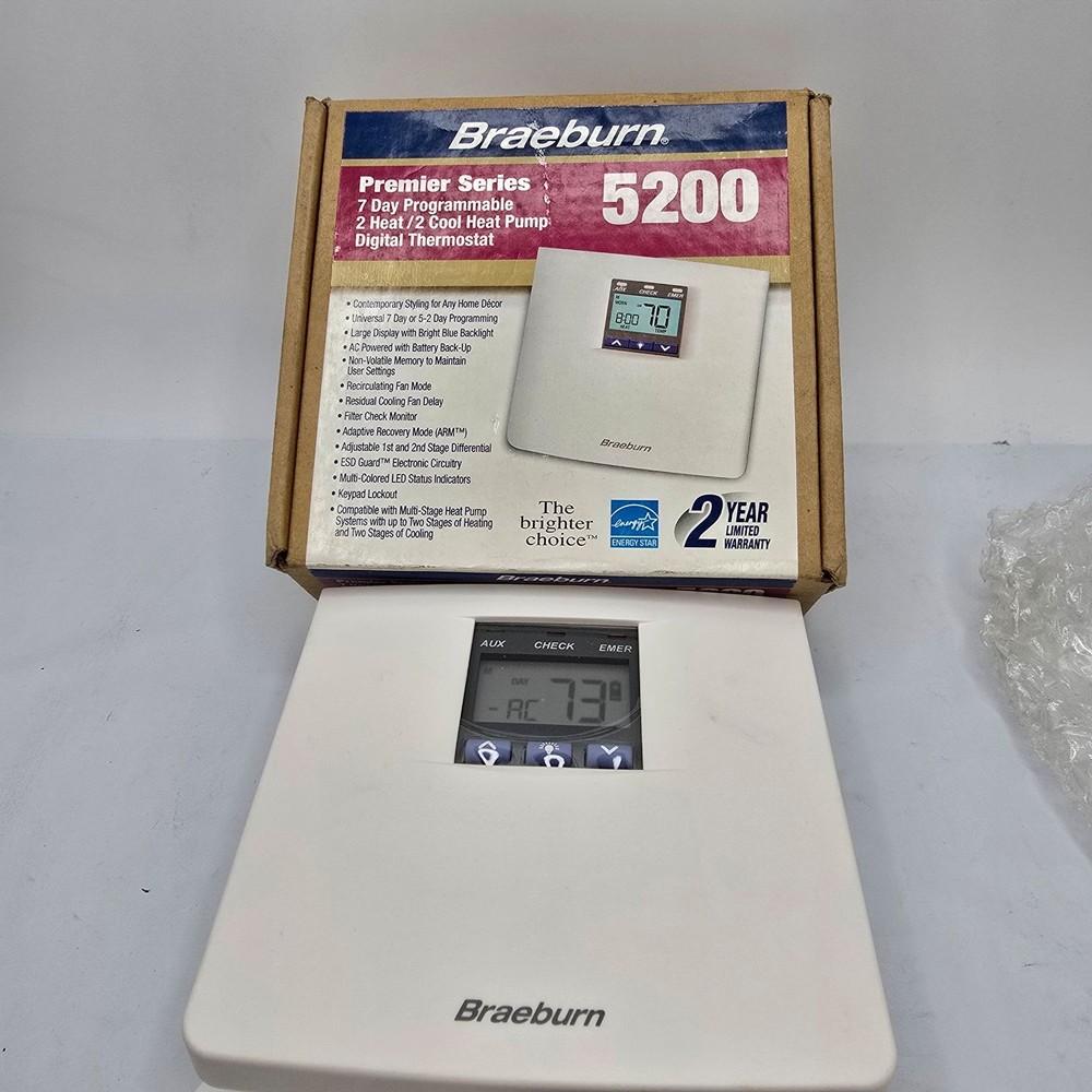 Braeburn 5200 Premier 7-Day Programmable Thermostat