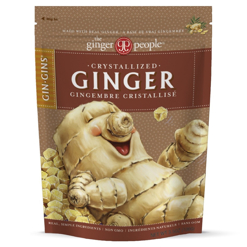 (5 packs) Ginger People Crystallized Ginger 3.5oz GIN GINS