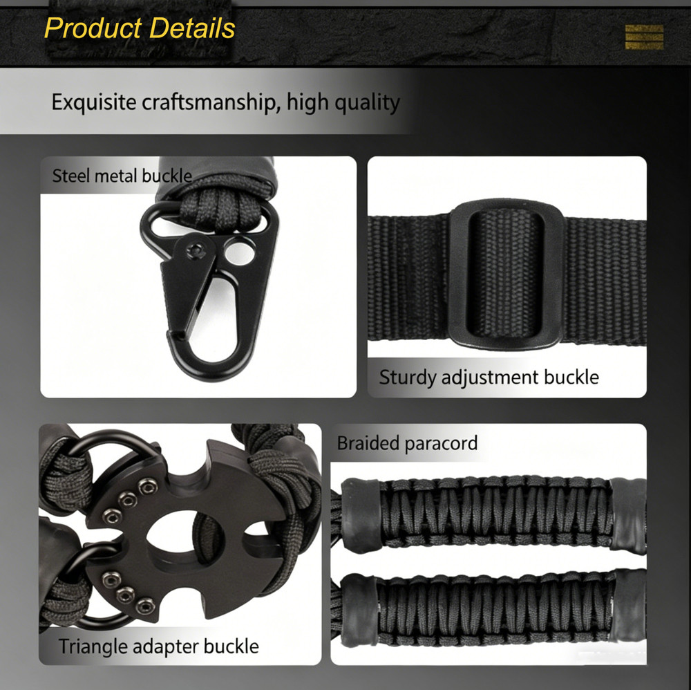 Two Point and Traditional Sling Adjustable Black