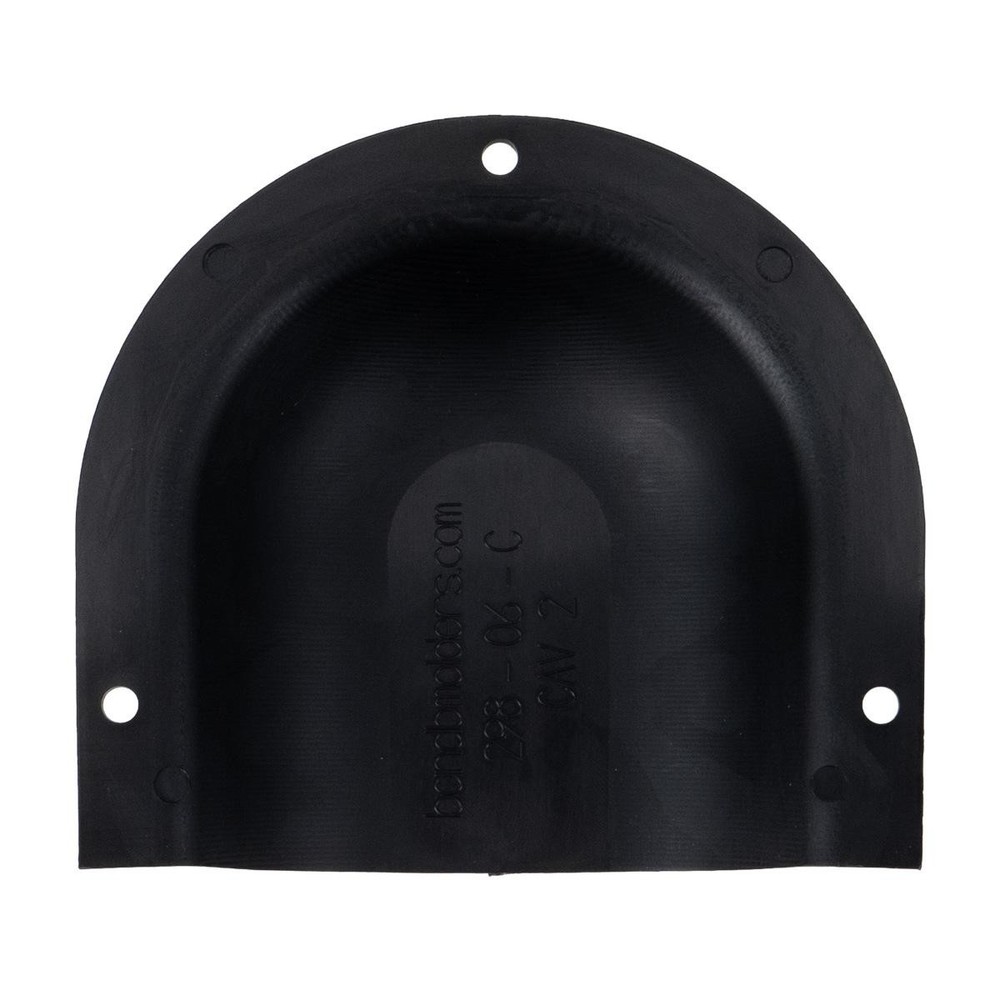 B&B Molders RV Large Horse Shoe Vent, Black