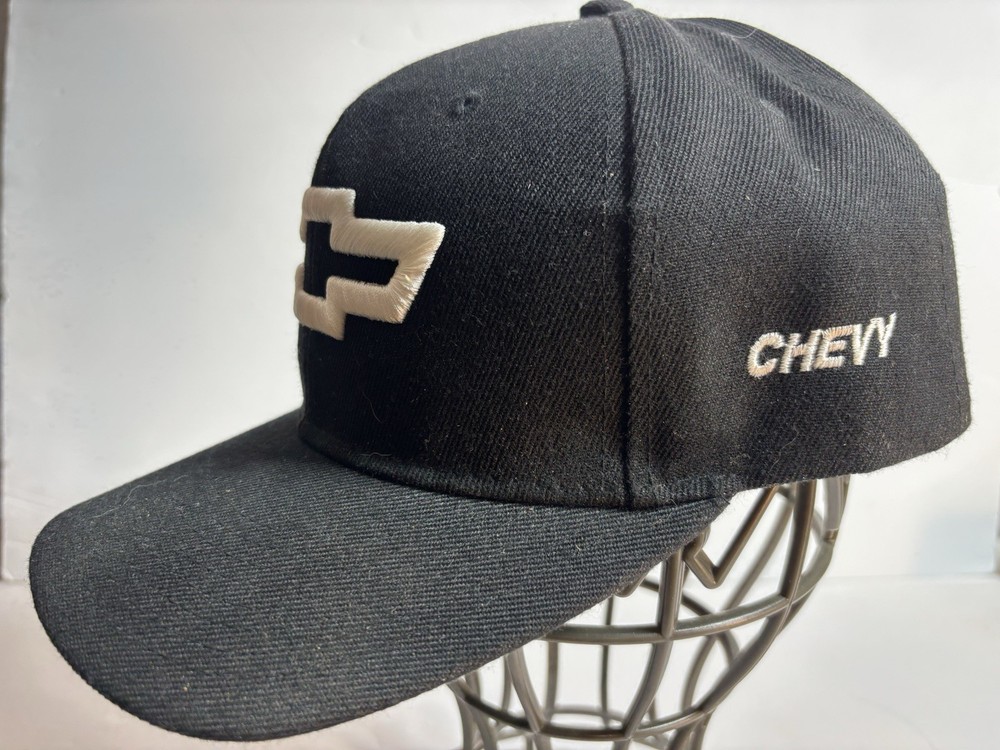 Chevrolet ball cap Hat adjustable strap Chevy Logo Black