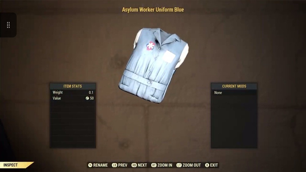 (Xbox) Asylum Worker Uniform Blue