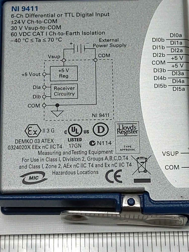 NATIONAL INSTRUMENTS NI 9411 DIGITAL INPUT MODULE (USED)