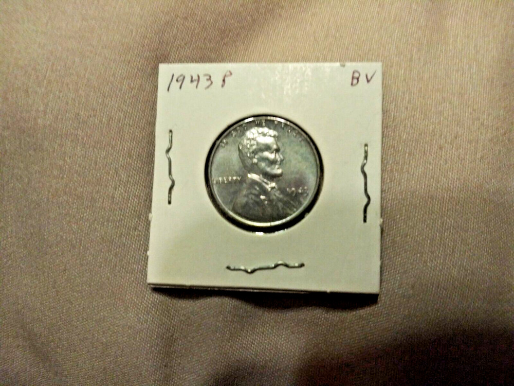 1943P CENT --STEEL CENTS-ONLY MADE ONE YEAR--FREE SHIP