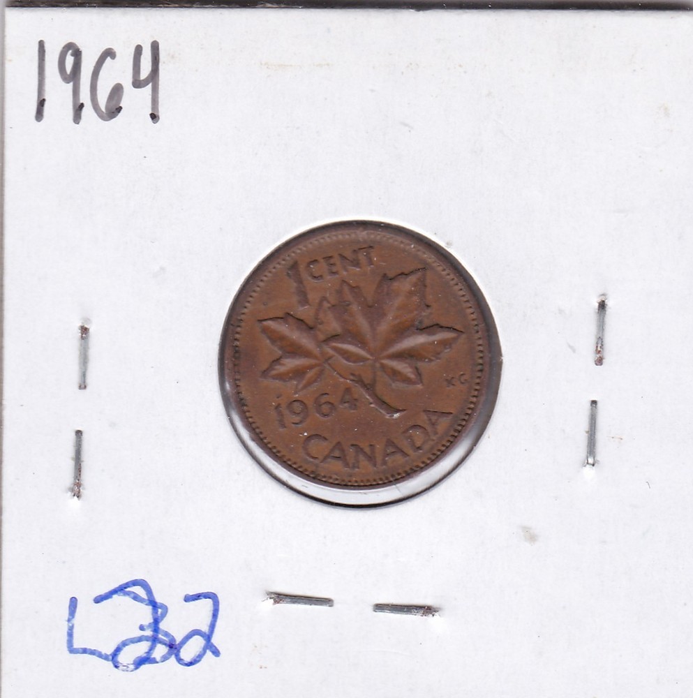 1964 Canadian Cent L22
