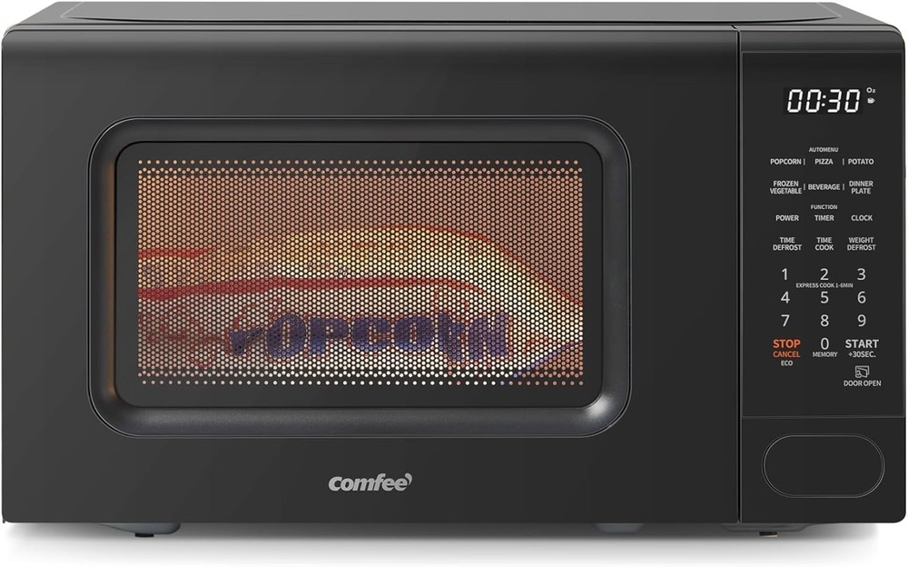 Efficient Countertop Microwave Oven - 0.7 cu.ft with Defrost & Memory Function