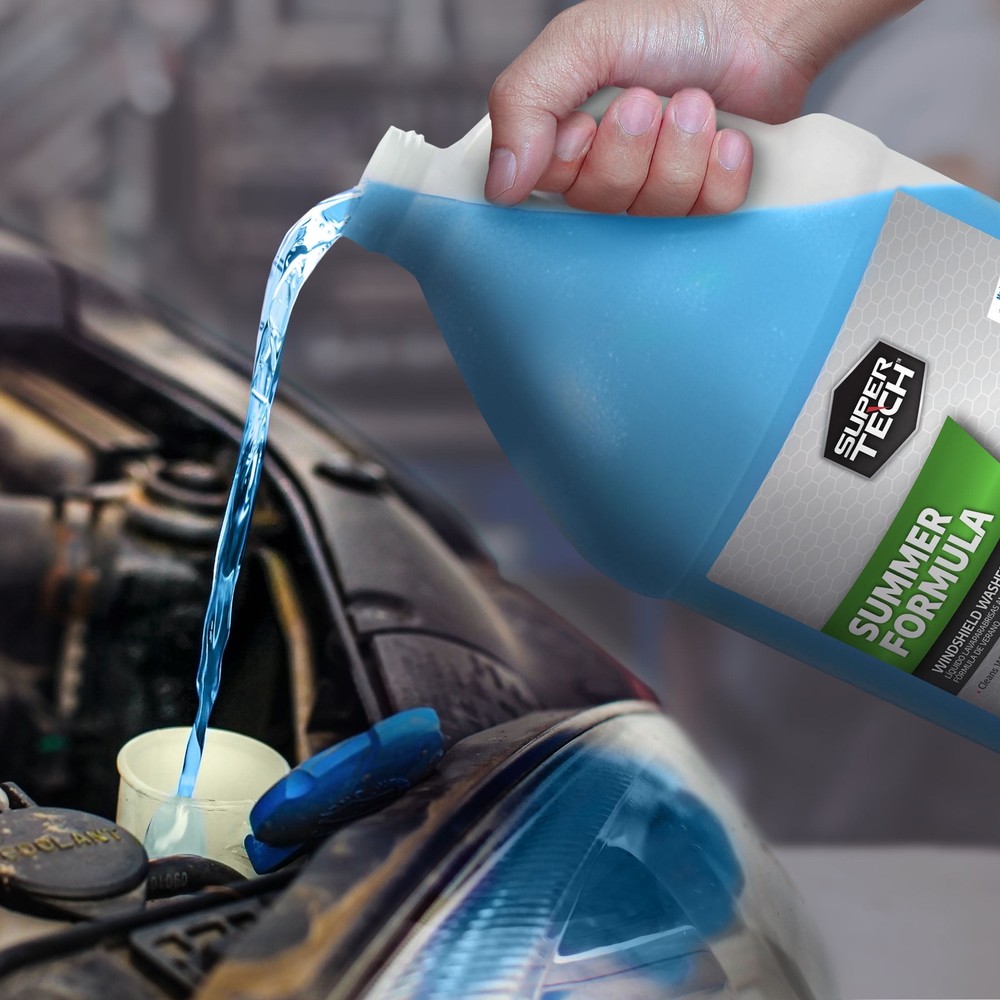 (3 pack) Super Tech Summer Windshield Washer Fluid +32F Protection, 1 Gallon