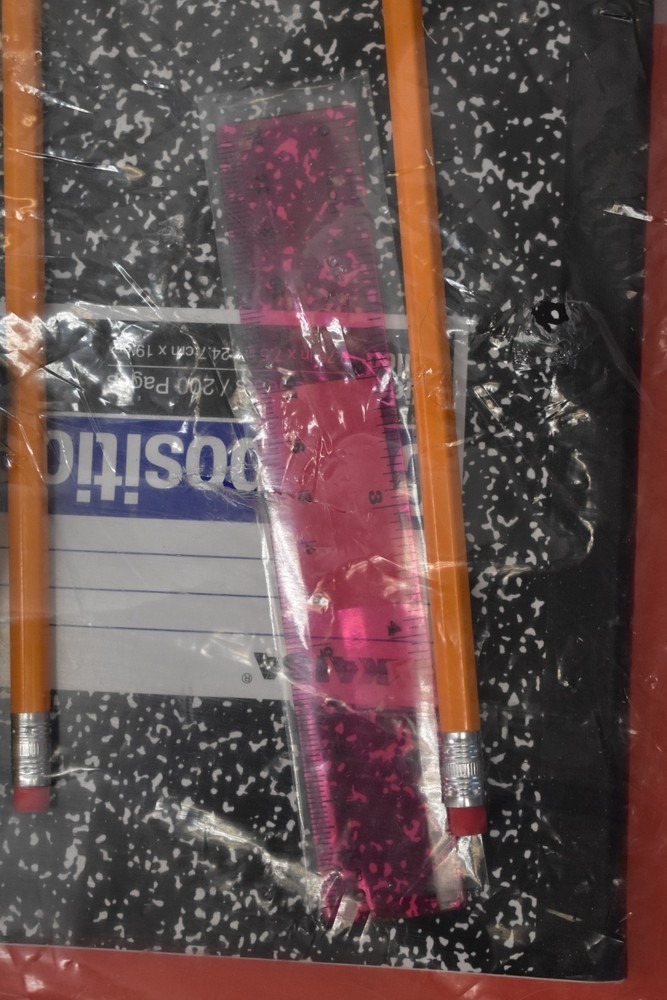 Classroom Pack w Folder/Composition Book/2 Pencils/Glue/16 Crayons/Ruler