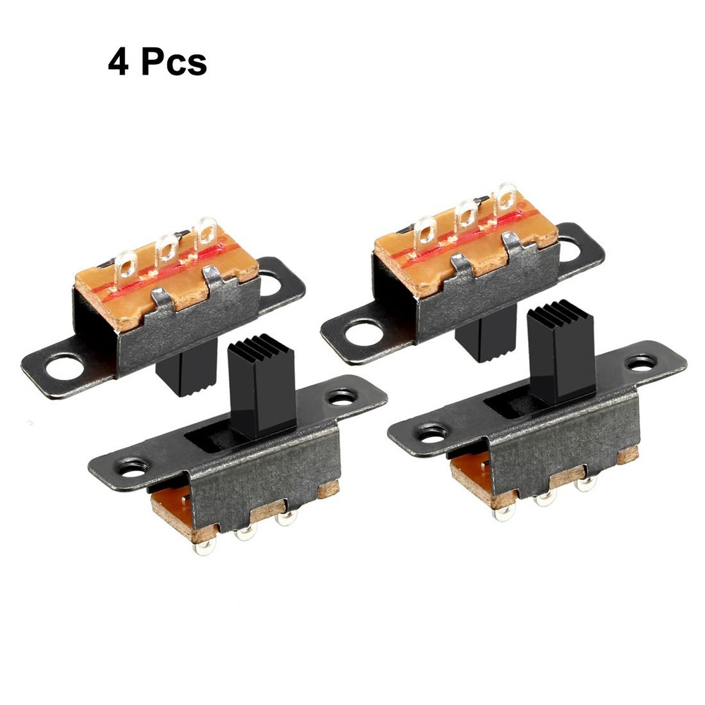4pcs 3mm Vertical Slide SPDT Switch 3 Terminal PCB Panel Hitch