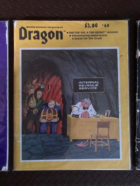 Dragon Magazine #46 , #48, #224 D&D TSR