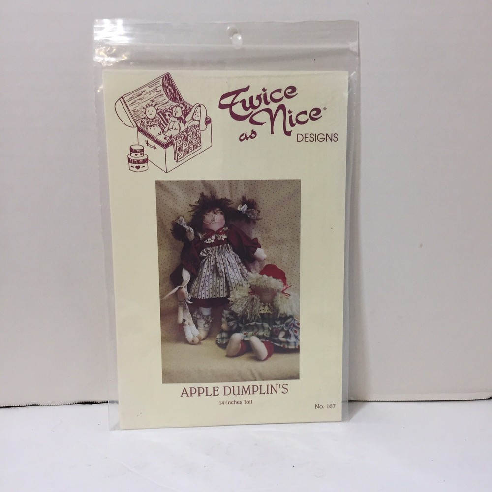 Apple Dumplin's 14" Tall Doll Pattern Twice as Nice