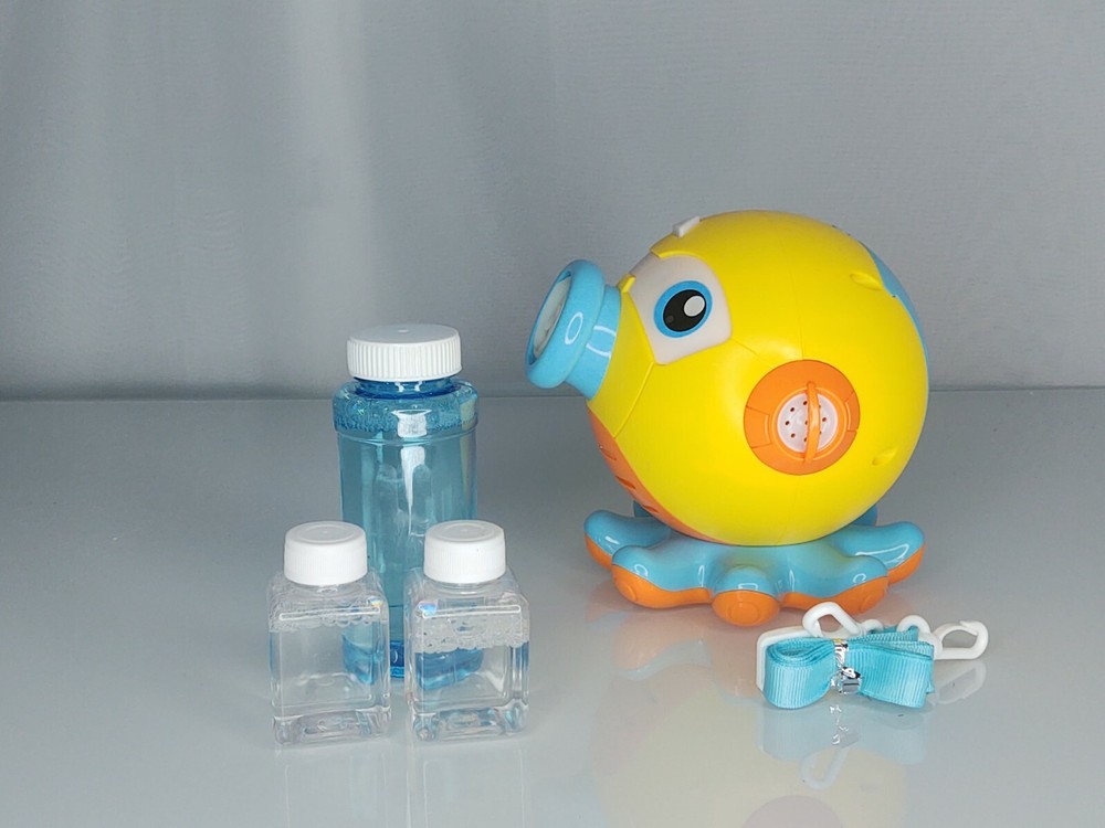 Bubble Machine Octopus Colorful lighted Bubbles Ages 3+ Gmaophy