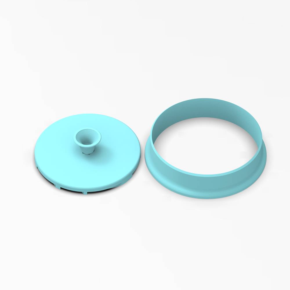 Volleyball Cookie Cutter 2-Piece, Outline & Stamp #1