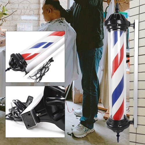 Professional Barber Rotating Light for Hair Salons - Wall Mount Design