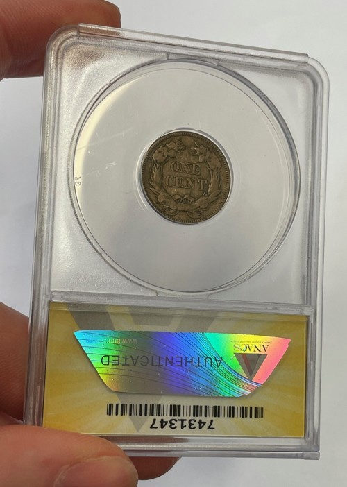 U.S. - 1857 Flying Eagle Cent (ANACS F 12)