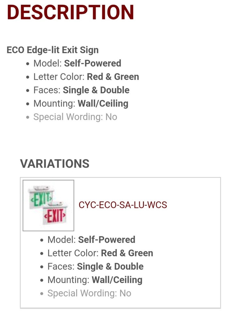 GREEN/RED BEGHELLI CYCLONE ECO PLASTIC CYLINDRICAL-LIT EXIT