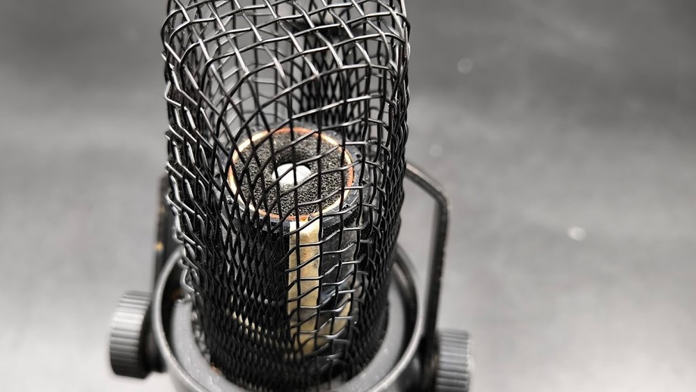 Record MC-82 Microphone Used Working Black