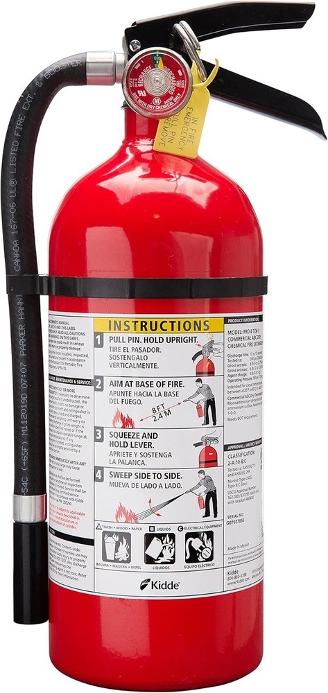 Multi-Purpose Pro 210 Fire Extinguisher - Quick Response for Home & Office Fires