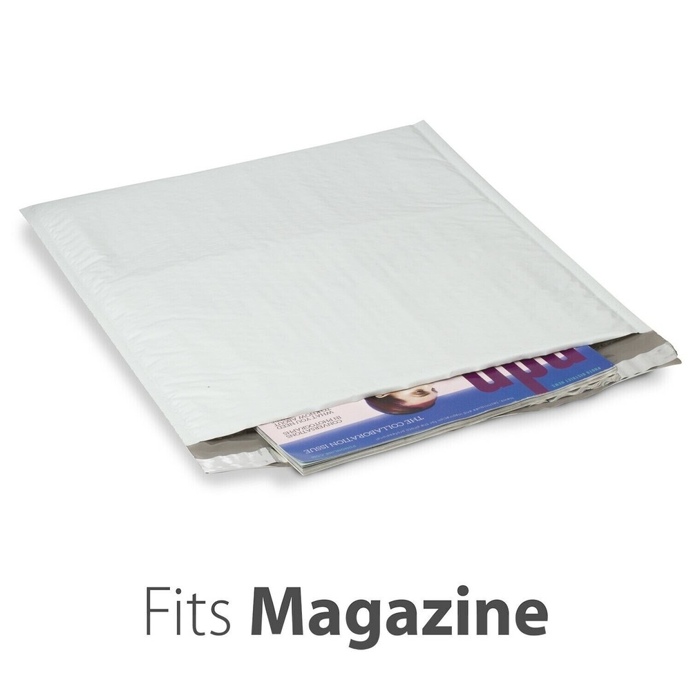 Fosmon [15 PACK] 12.5 x 16" (12 x 15" Usable size) Soft Shell Poly Bubble Mailer
