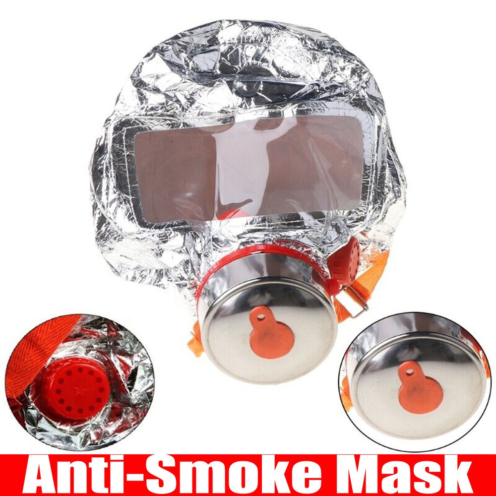 Emergency Escape Hood Oxygen Mask Respirator Fire Smoke Toxic Protective Filter.